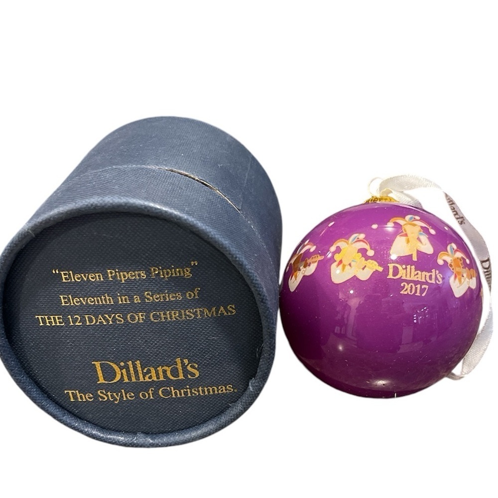 2017 Dillards 11 Pipers Piping 12 Days of Christmas Ornament 11th In Series - Picture 2 of 2